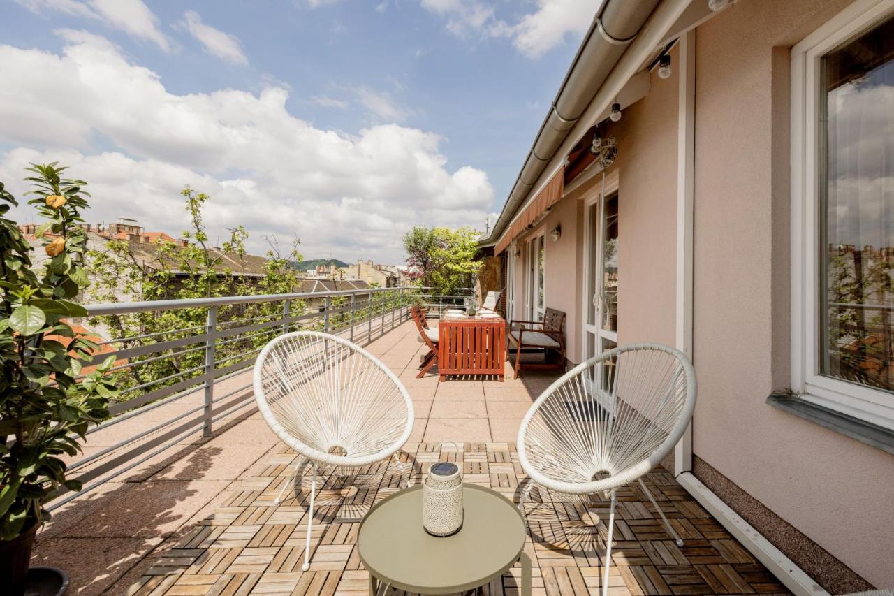 Bright And Spacious Penthouse W/ Terrace & Parking Budapest Ngoại thất bức ảnh